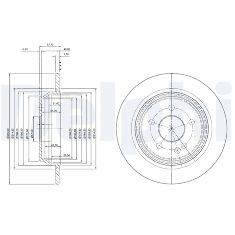 Disc Frana Delphi Ford BG4063C