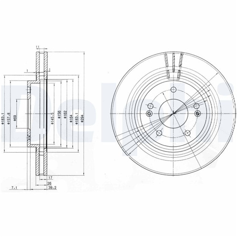 Disc Frana Delphi Hyundai BG3860