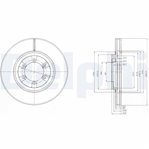 Disc Frana Delphi Hyundai BG4133