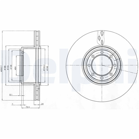 Disc Frana Delphi Iveco BG4102