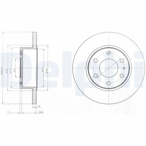 Disc Frana Delphi Iveco BG4165