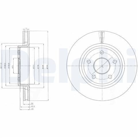 Disc Frana Delphi Jeep BG9058