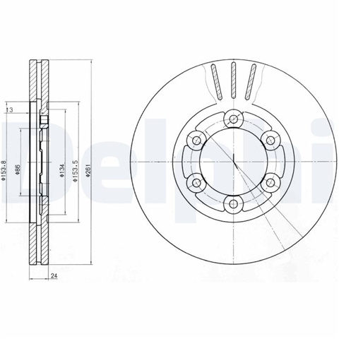 Disc Frana Delphi Kia BG4104