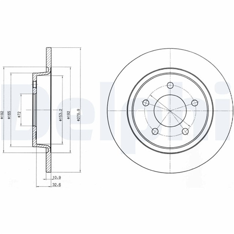 Disc Frana Delphi Mazda BG3930
