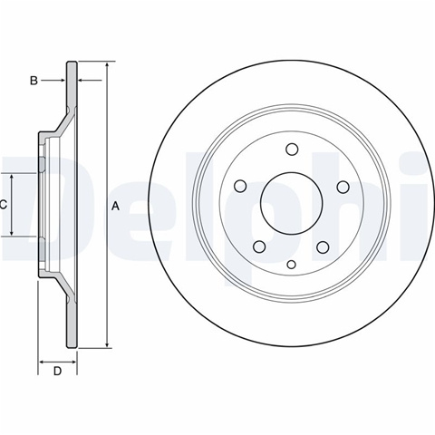 Disc Frana Delphi Mazda BG4567C