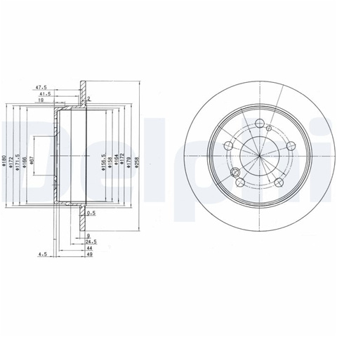 Disc Frana Delphi Mercedes-Benz BG2291