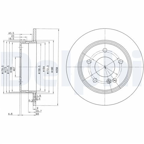 Disc Frana Delphi Mercedes-Benz BG2761