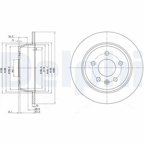 Disc Frana Delphi Mercedes-Benz BG3241