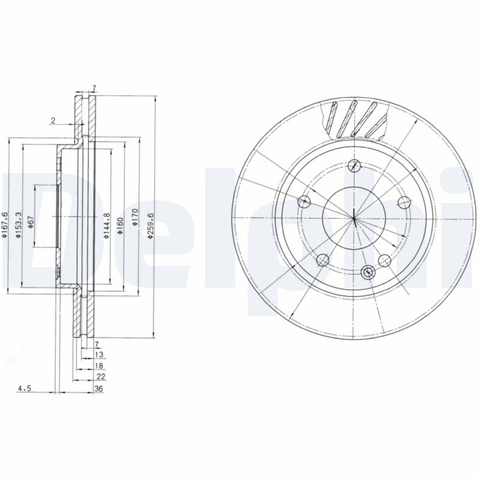 Disc Frana Delphi Mercedes-Benz BG3395