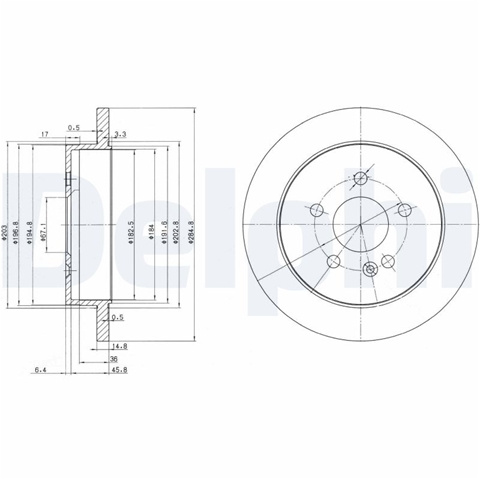 Disc Frana Delphi Mercedes-Benz BG3398