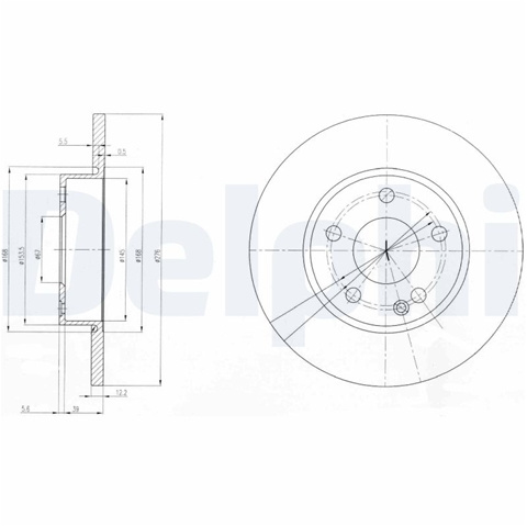 Disc Frana Delphi Mercedes-Benz BG3840