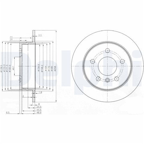 Disc Frana Delphi Mercedes-Benz BG3910C