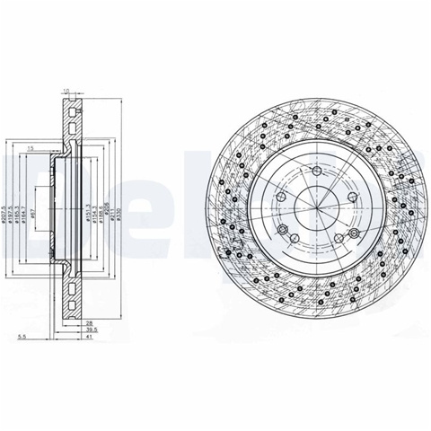 Disc Frana Delphi Mercedes-Benz BG3985C