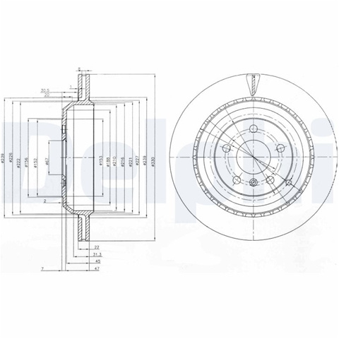 Disc Frana Delphi Mercedes-Benz BG4030