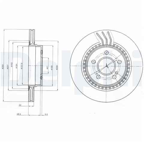 Disc Frana Delphi Mercedes-Benz BG4226C