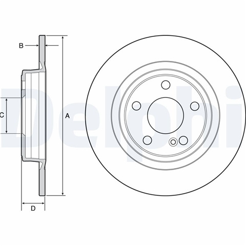 Disc Frana Delphi Mercedes-Benz BG4558C