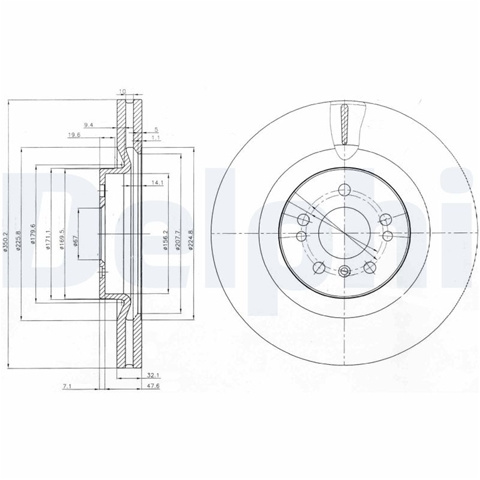 Disc Frana Delphi Mercedes-Benz BG9013