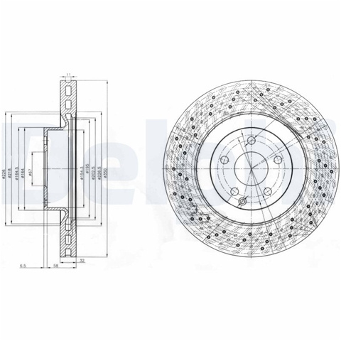 Disc Frana Delphi Mercedes-Benz BG9057