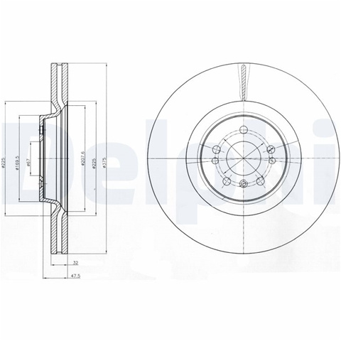 Disc Frana Delphi Mercedes-Benz BG9060C