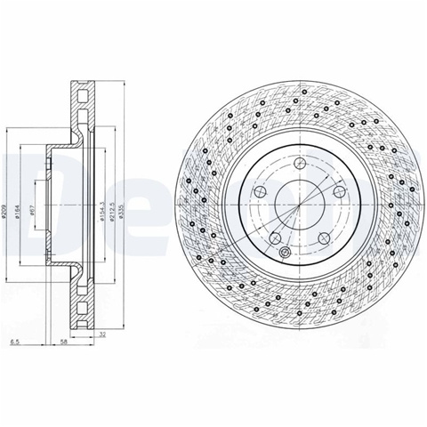 Disc Frana Delphi Mercedes-Benz BG9093C