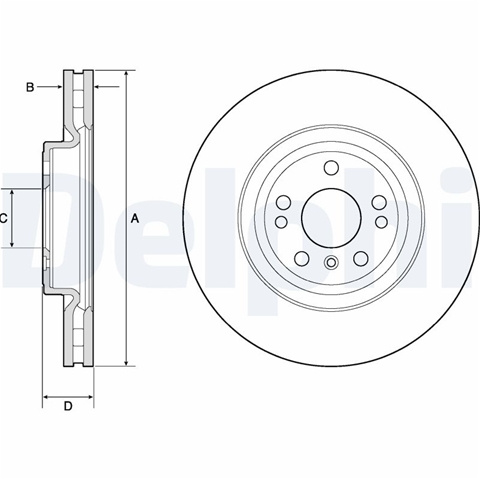Disc Frana Delphi Mercedes-Benz BG9148C