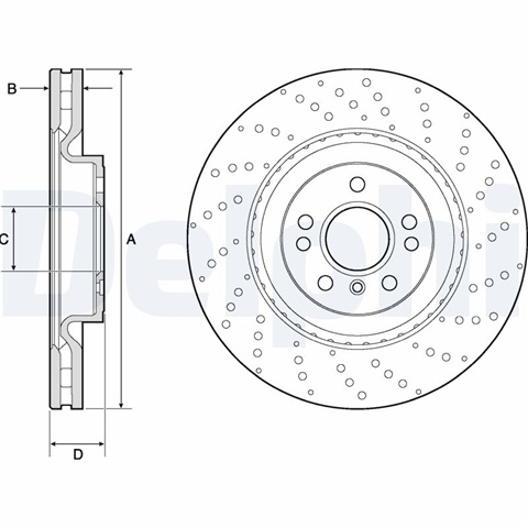Disc Frana Delphi Mercedes-Benz BG9149C