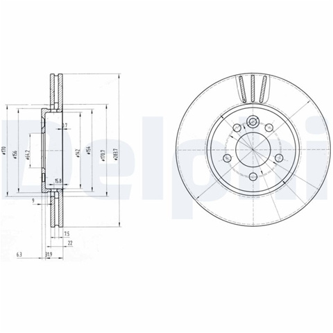 Disc Frana Delphi Mg BG3503