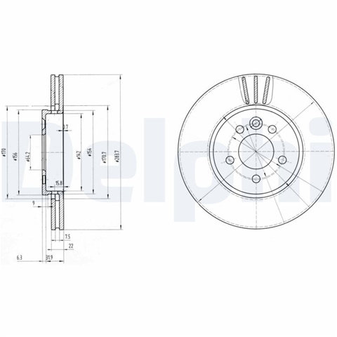Disc Frana Delphi Mg BG3503