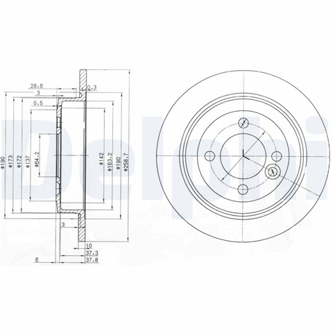 Disc Frana Delphi Mini BG3662C