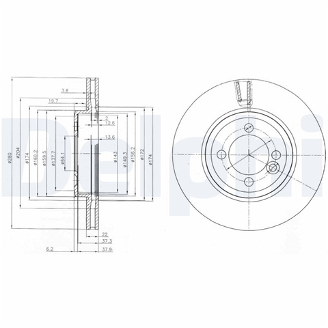 Disc Frana Delphi Mini BG4146C