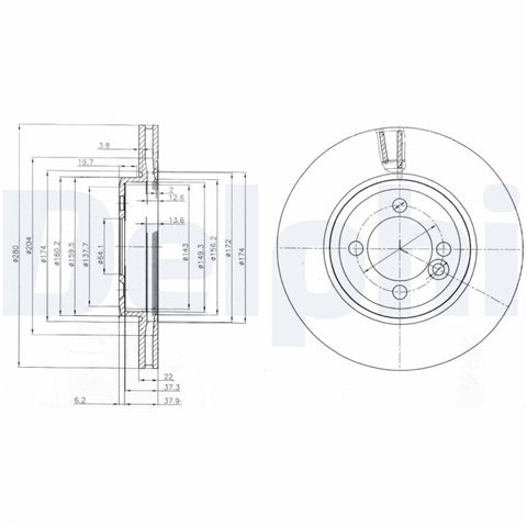 Disc Frana Delphi Mini BG4146C