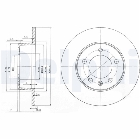 Disc Frana Delphi Nissan BG3681