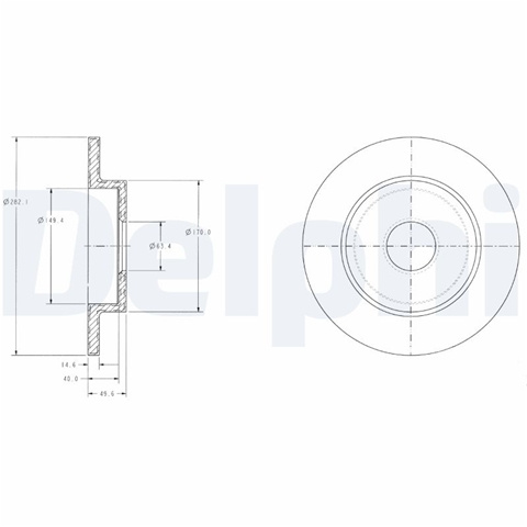 Disc Frana Delphi Nissan BG3761