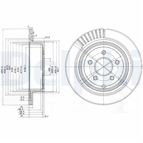 Disc Frana Delphi Nissan BG4041