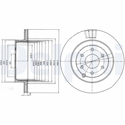 Disc Frana Delphi Nissan BG4174
