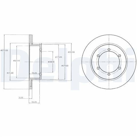 Disc Frana Delphi Nissan BG4218