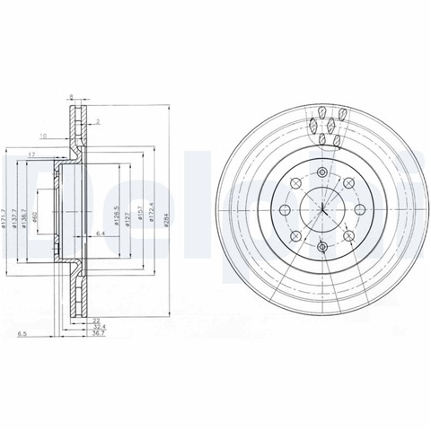 Disc Frana Delphi Opel BG3944