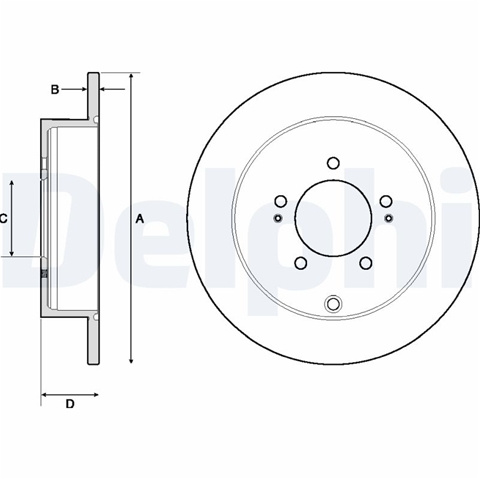 Disc Frana Delphi Peugeot BG4161C