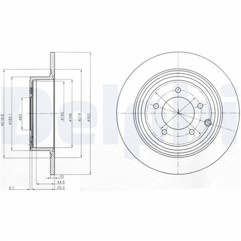 Disc Frana Delphi Peugeot BG4169