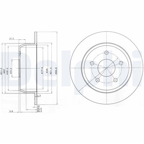 Disc Frana Delphi Plymouth BG3660