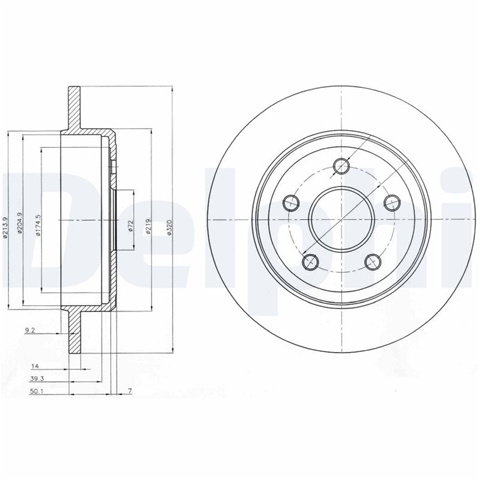 Disc Frana Delphi Plymouth BG4160