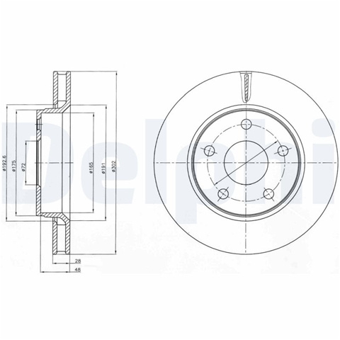 Disc Frana Delphi Plymouth BG4259