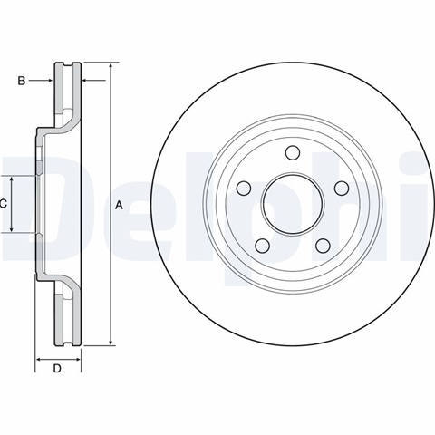 Disc Frana Delphi Plymouth BG9121C