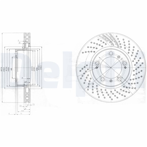 Disc Frana Delphi Porsche BG3564