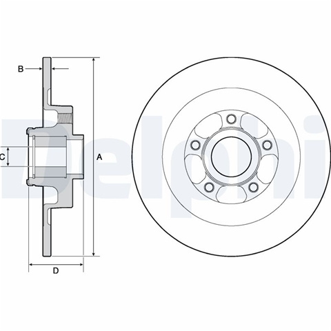 Disc Frana Delphi Renault BG9138RS