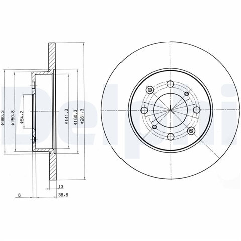 Disc Frana Delphi Rover BG3262