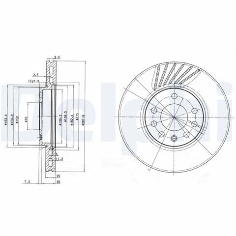 Disc Frana Delphi Saab BG3142