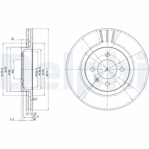 Disc Frana Delphi Seat BG2712
