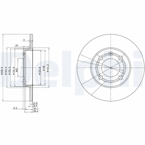 Disc Frana Delphi Seat BG2911