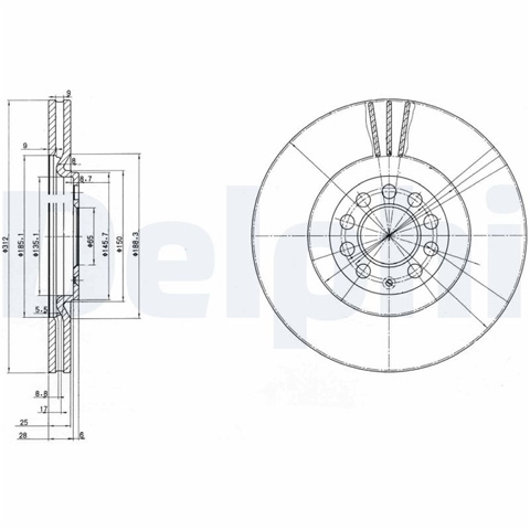 Disc Frana Delphi Seat BG3528